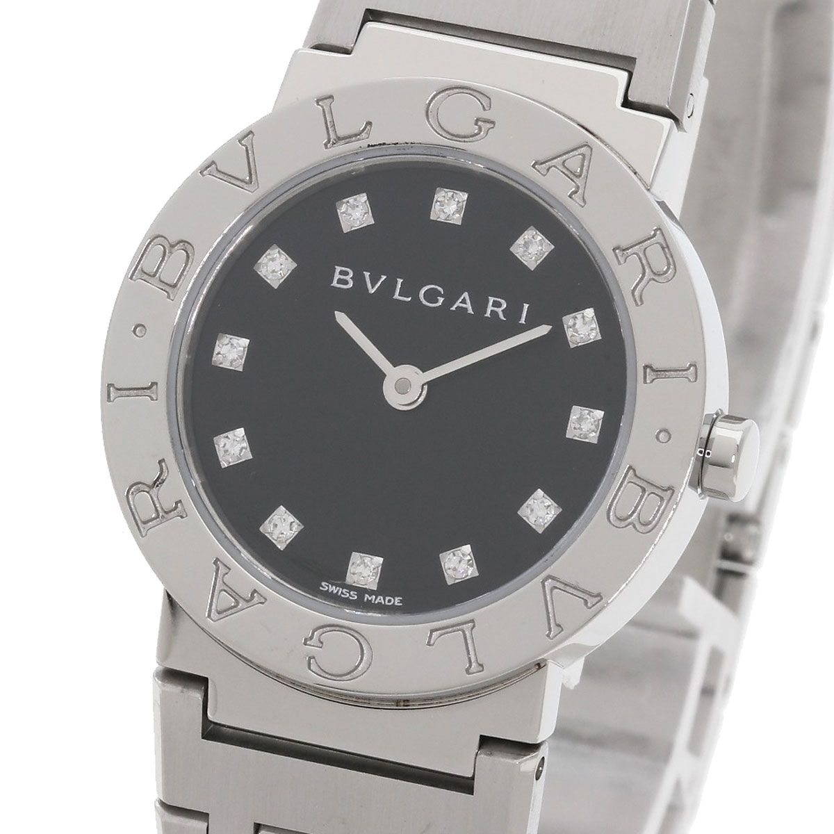 Bvlgari 12 Diamond Watch SS — view 3