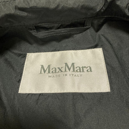 Max Mara Polyester Flare Trench Coat 36 Black — view 9