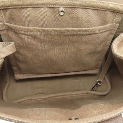 Hermes Valparaiso PM Etoupe Silver Handbag Toileche Blanc — view 5