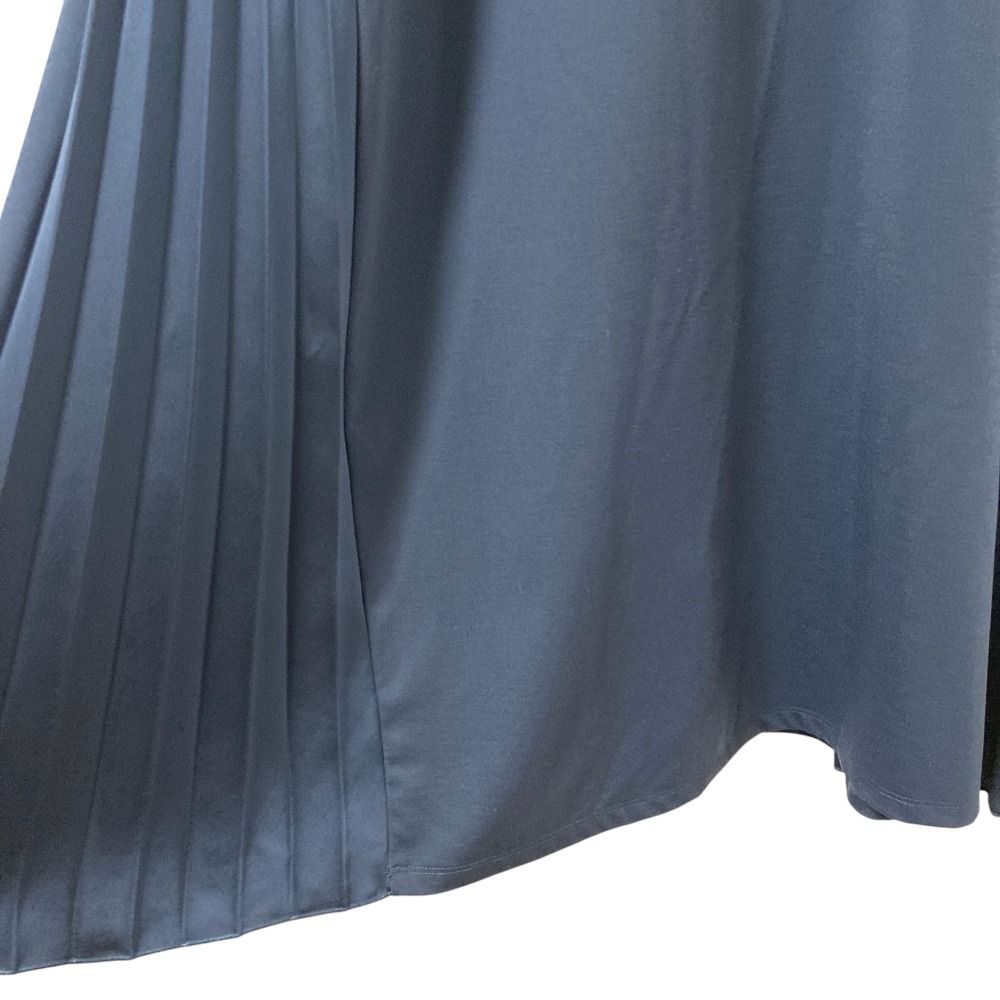 Max Mara Weekend Side Pleats Long Dress S Navy — view 6