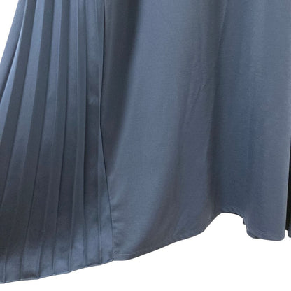 Max Mara Weekend Side Pleats Long Dress S Navy — view 6
