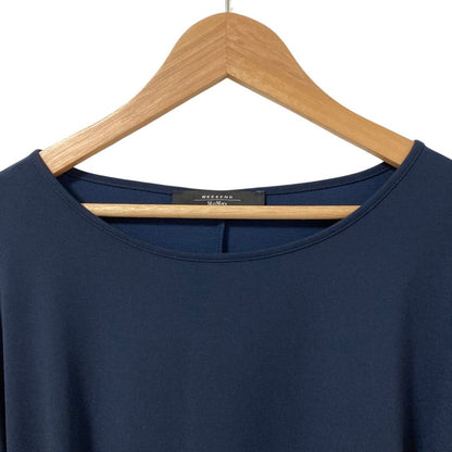 Max Mara Weekend Side Pleats Long Dress S Navy — view 3