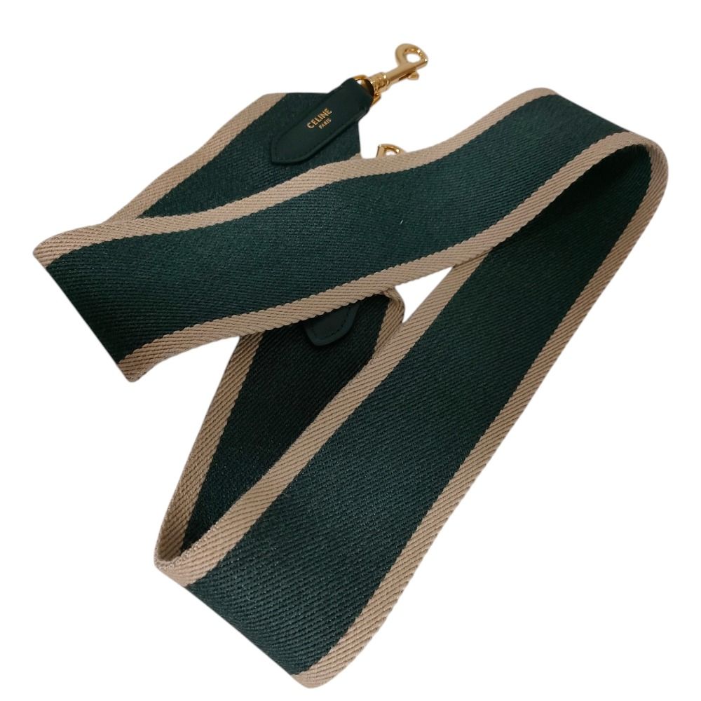 Celine Bicolor Longs Shoulder Trap Green — view 2