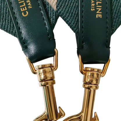 Celine Bicolor Longs Shoulder Trap Green — view 5