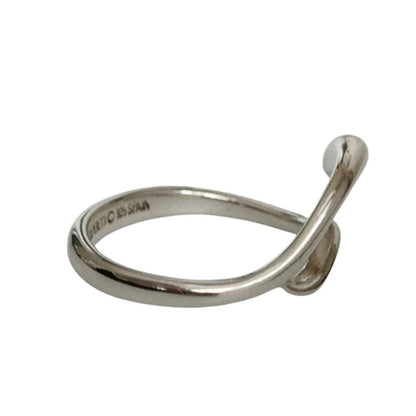 Tiffany & Co 925 Teardrop Wave Ring Silver — view 3