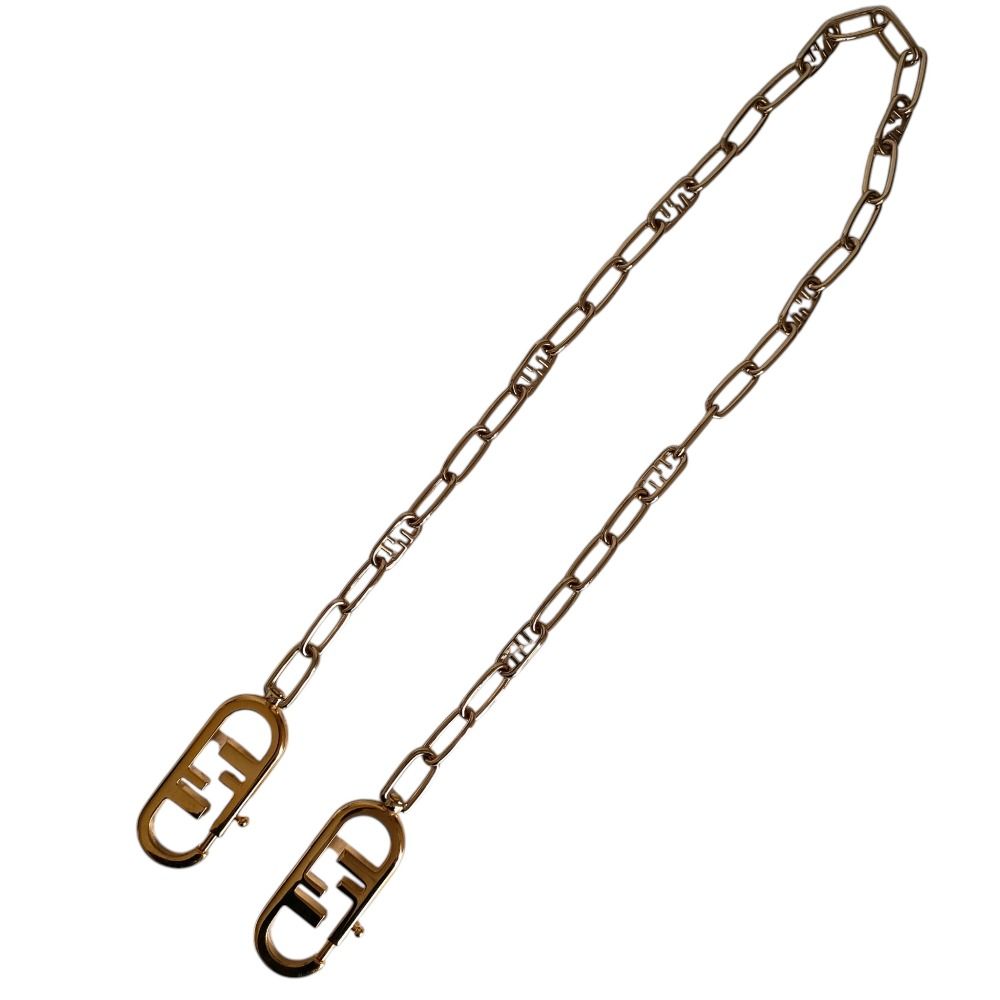 Fendi Strap You FF Metal Chain Shoulder Gold