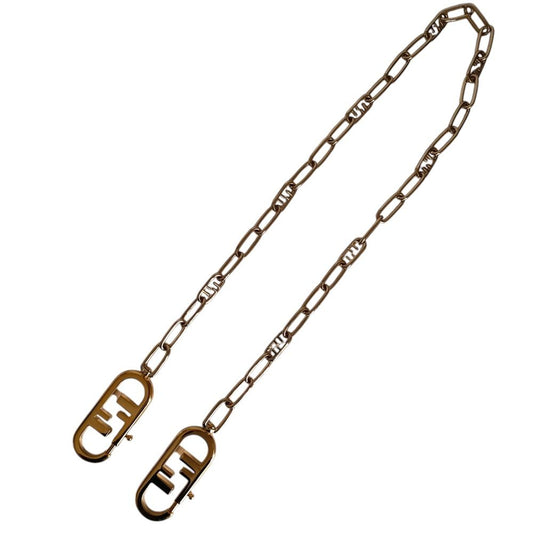 Fendi Strap You FF Metal Chain Shoulder Gold