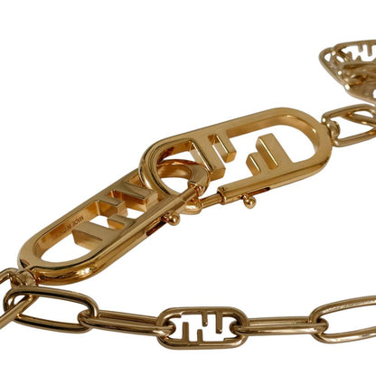 Fendi Strap You FF Metal Chain Shoulder Gold — view 5