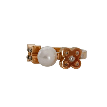 Louis Vuitton Cha Pearl Ring M Gold — view 2