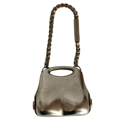 Chanel Metal Hip Bag Motif Bag Charm Silver