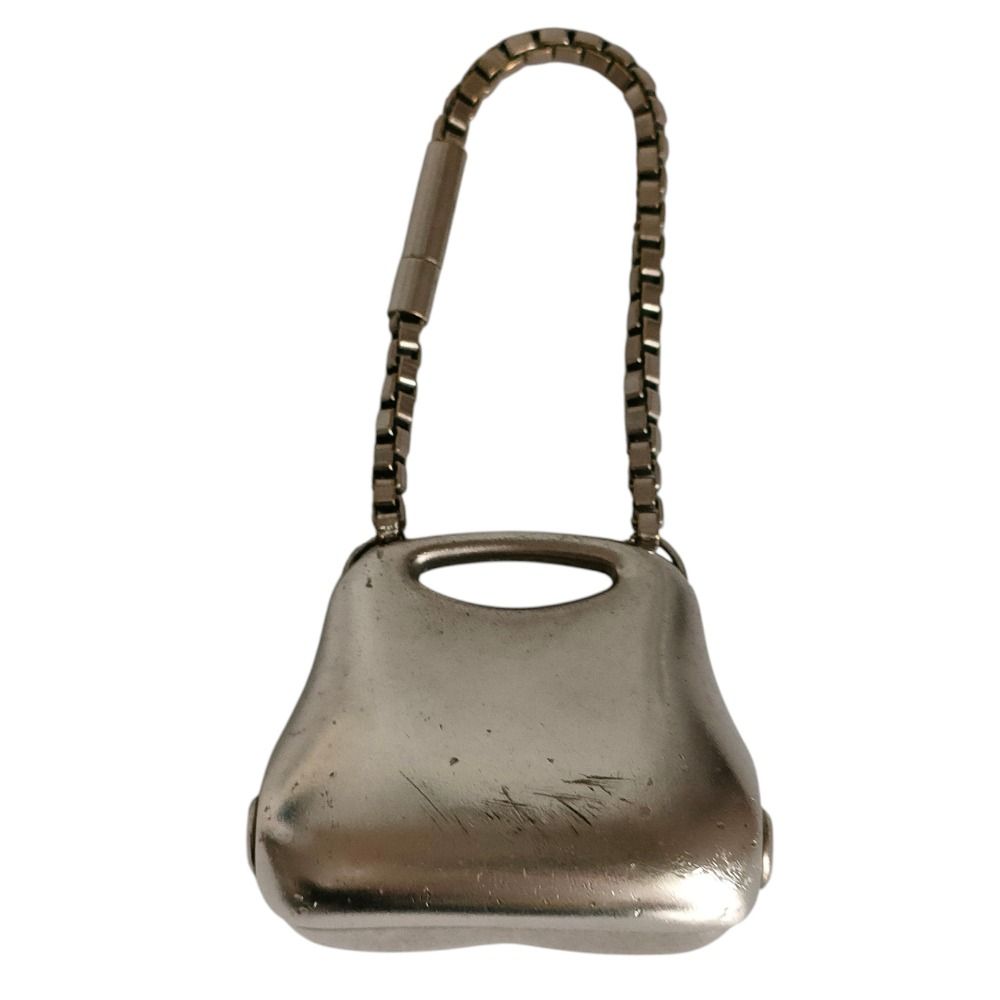 Chanel Metal Hip Bag Motif Bag Charm Silver — view 3