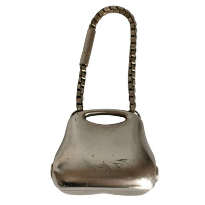 Chanel Metal Hip Bag Motif Bag Charm Silver — view 3