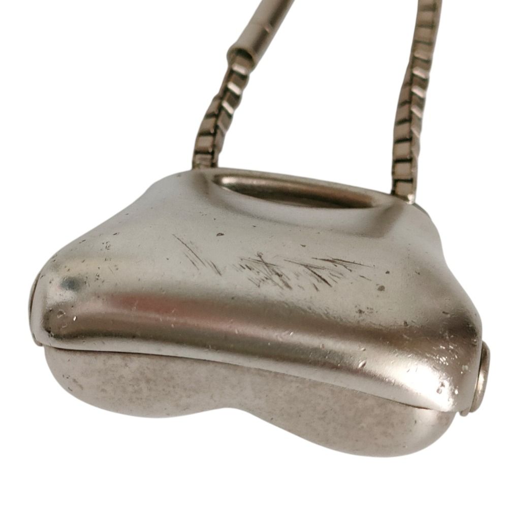 Chanel Metal Hip Bag Motif Bag Charm Silver — view 4