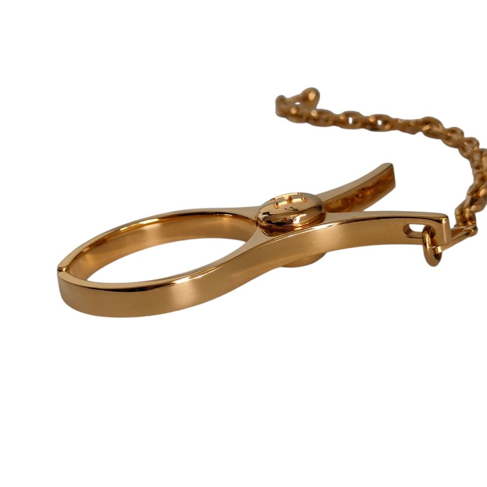 Hermes Phil Metal Glove Holder Gold Gloves — view 3