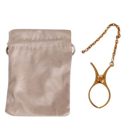 Hermes Phil Metal Glove Holder Gold Gloves — view 6