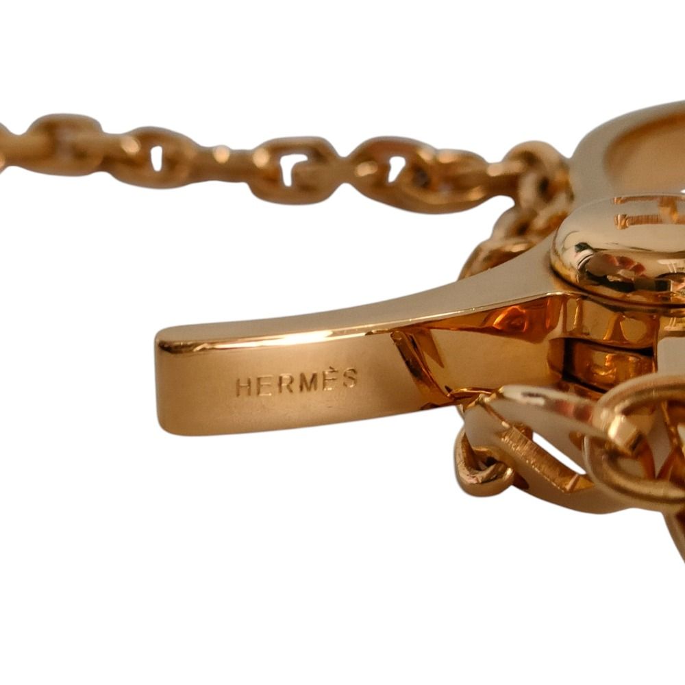 Hermes Phil Metal Glove Holder Gold Gloves — view 5