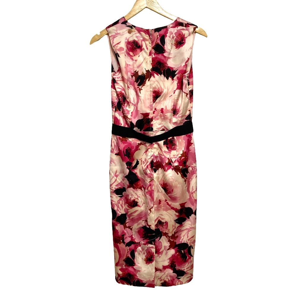 Dolce & Gabbana Rose Print Sleeveless Dress 40 Pink — view 2