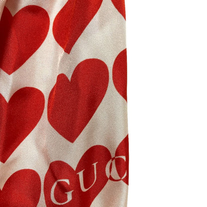Gucci Heart Print Silk Blouse with Bowtie 36 — view 6