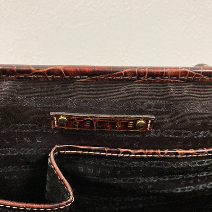 Celine Canvas Leather Boogie Back Handbag Brown — view 7