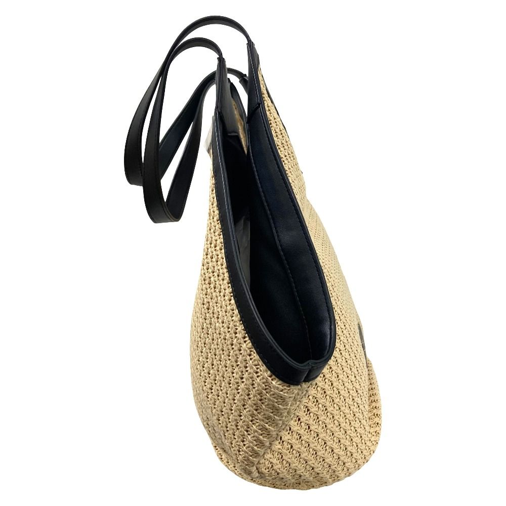 Max Mara Luigibeach MM Tote Natural Black — view 4