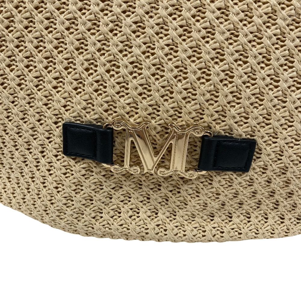 Max Mara Luigibeach MM Tote Natural Black — view 7