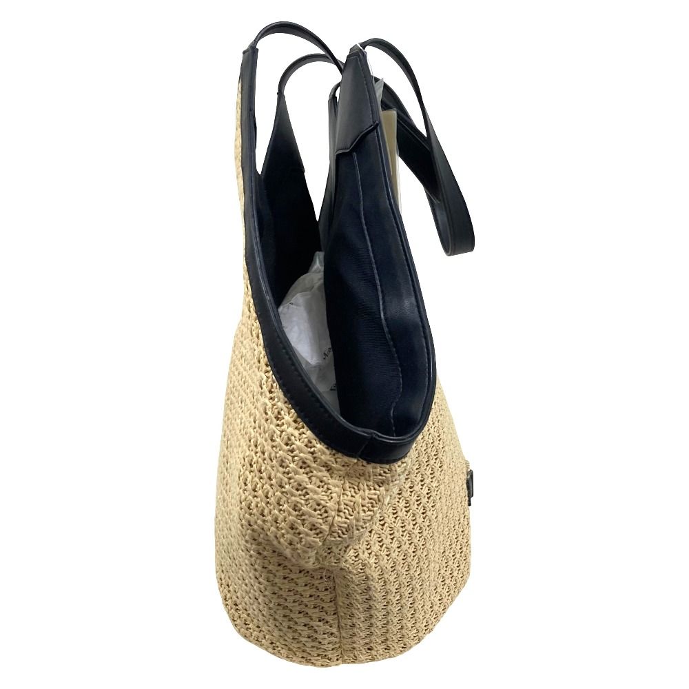 Max Mara Luigibeach MM Tote Natural Black — view 3