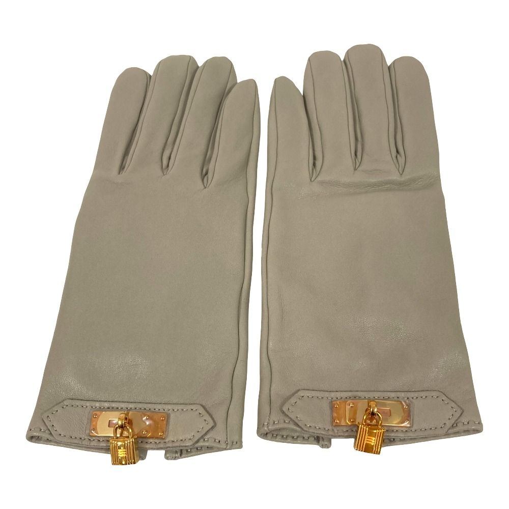 Hermes Kelly Leather Gloves Tope