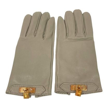 Hermes Kelly Leather Gloves Tope