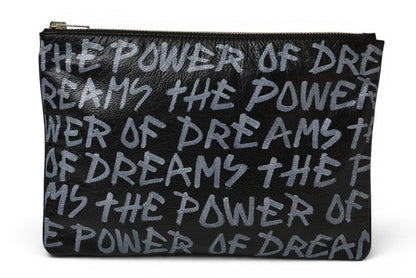 Balenciaga Clutch Graffiti Leather Black