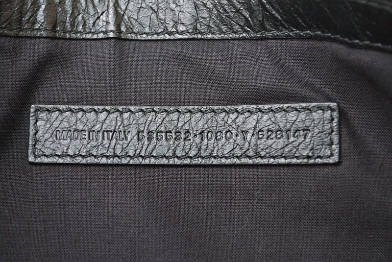Balenciaga Clutch Graffiti Leather Black — view 9