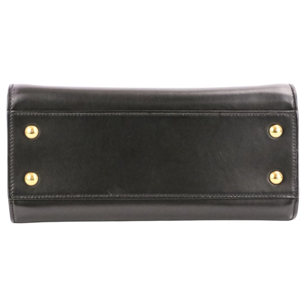 Saint Laurent Paris Leather Baby Cabas 2-Way Shoulder Bag Black — view 7