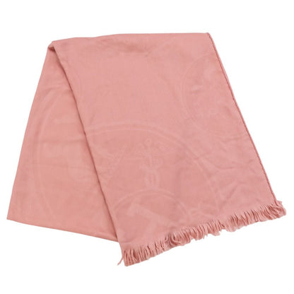 Hermes New Bliss Rose Poudre Silk Blend Cashmere Large Shawl Pink Scarf — view 2