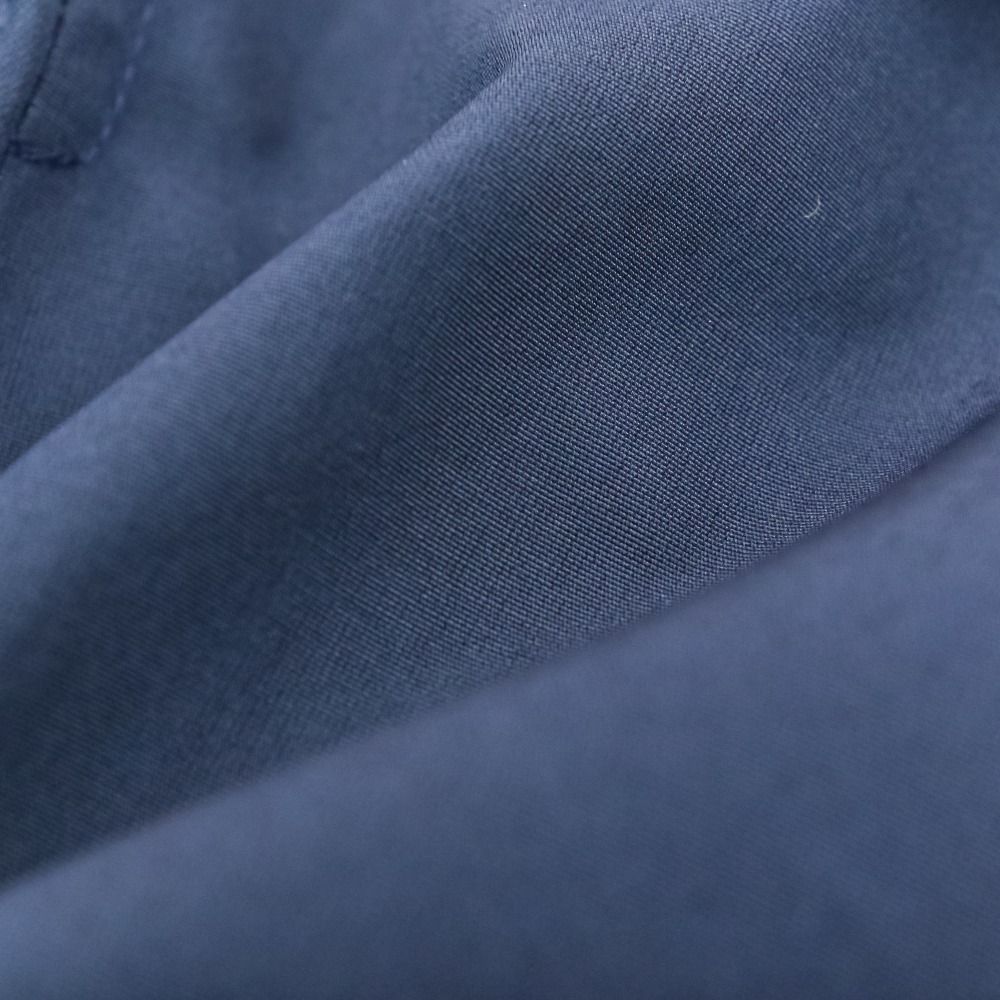 Prada Cotton Poly Belted Trench Coat 40 Navy — view 6