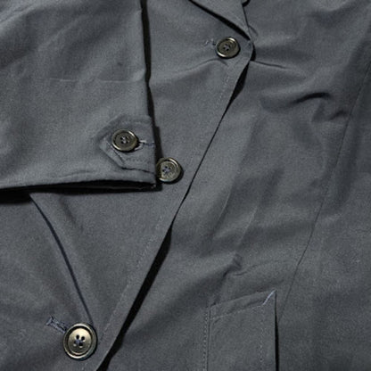 Prada Cotton Poly Belted Trench Coat 40 Navy