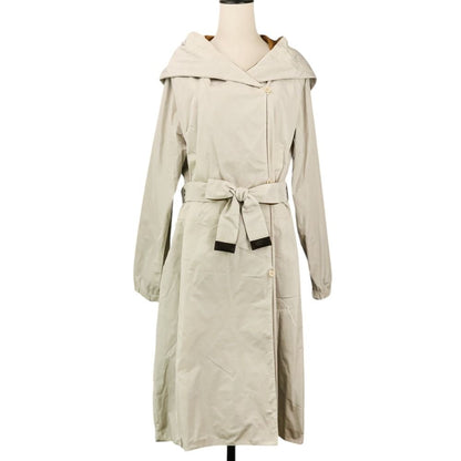Max Mara the Cube Reversible Nylon Hooded Coat 40 Brown Gray — view 2