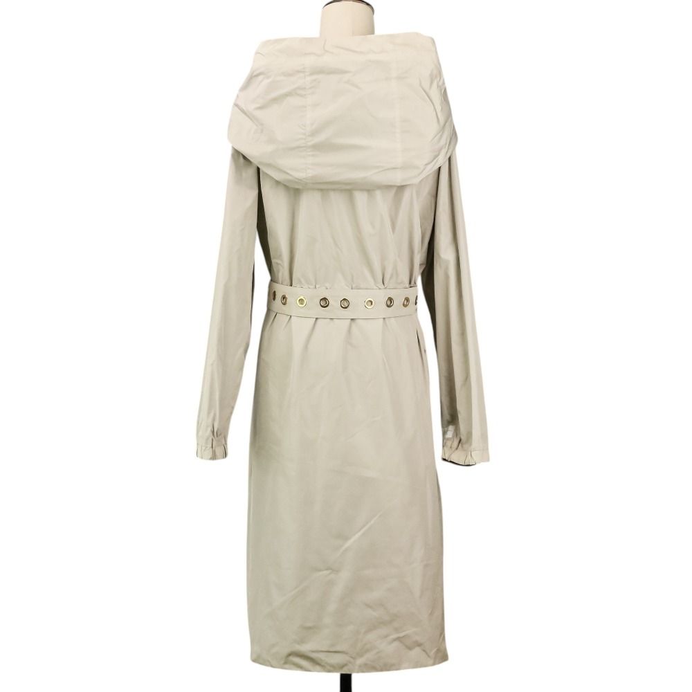 Max Mara the Cube Reversible Nylon Hooded Coat 40 Brown Gray — view 9
