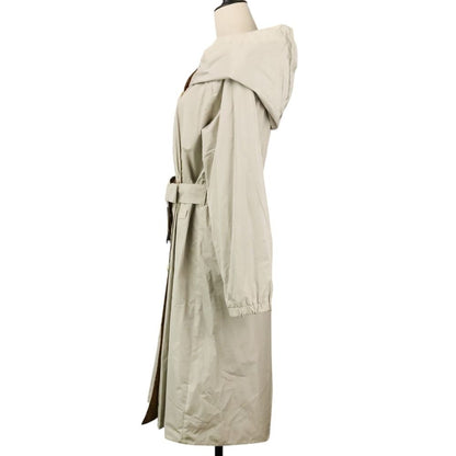 Max Mara the Cube Reversible Nylon Hooded Coat 40 Brown Gray — view 8