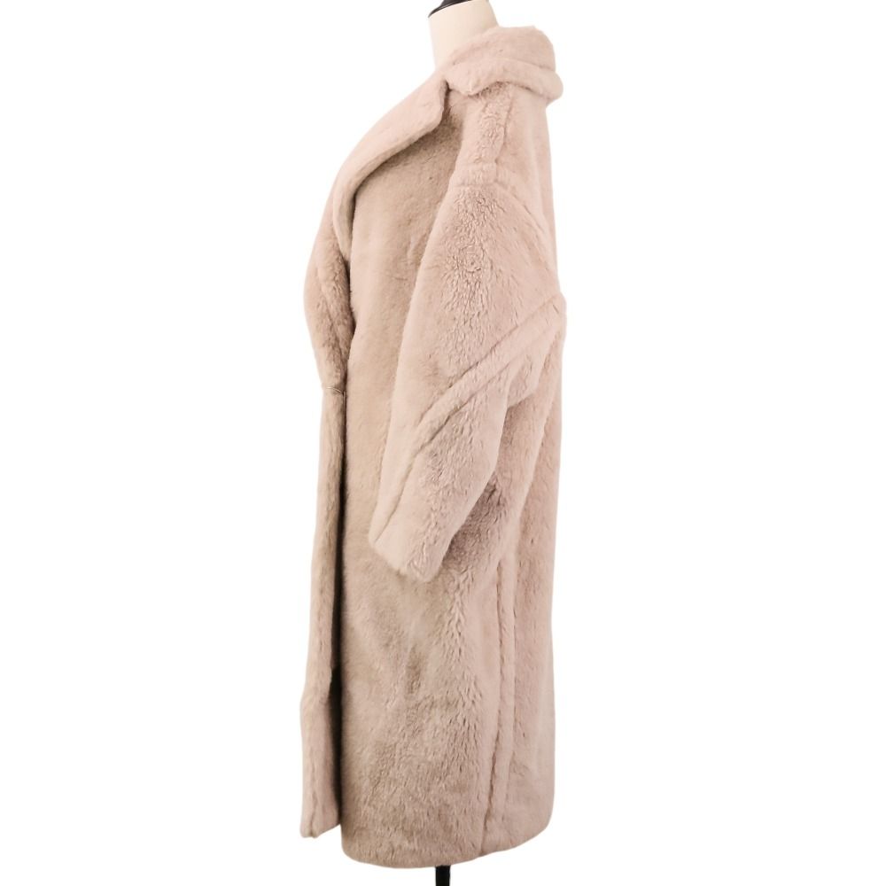 Max Mara Maxma Tedgirl Alpaca Double Breasted Fleece Teddy Bear Iconcoat M — view 3
