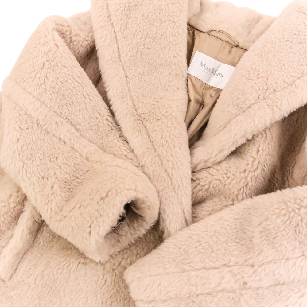 Max Mara Maxma Tedgirl Alpaca Double Breasted Fleece Teddy Bear Iconcoat M — view 6