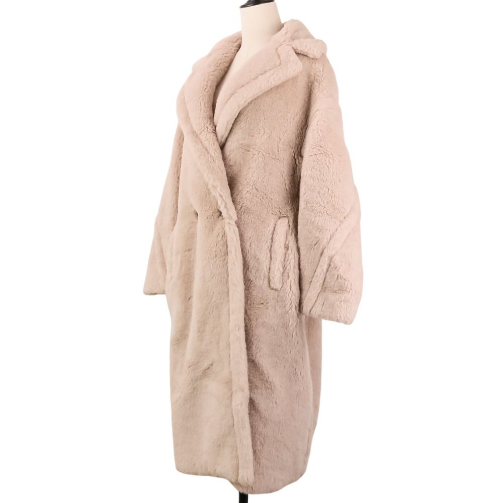 Max Mara Maxma Tedgirl Alpaca Double Breasted Fleece Teddy Bear Iconcoat M — view 2