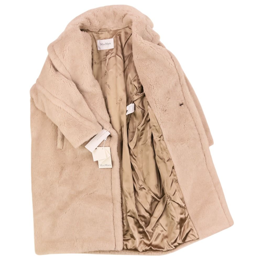 Max Mara Maxma Tedgirl Alpaca Double Breasted Fleece Teddy Bear Iconcoat M — view 5
