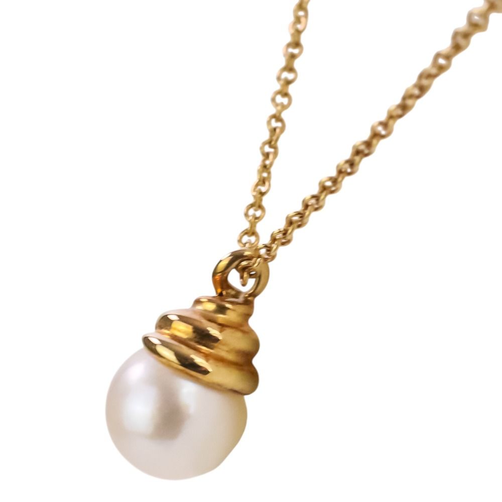 Tiffany & Co 750 18k Yellow Gold Akoya Pearl Pendant — view 3