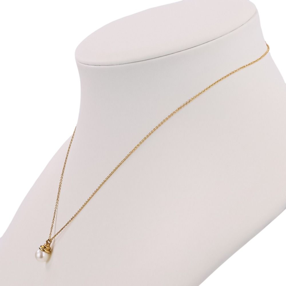 Tiffany & Co 750 18k Yellow Gold Akoya Pearl Pendant — view 7