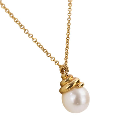 Tiffany & Co 750 18k Yellow Gold Akoya Pearl Pendant — view 2