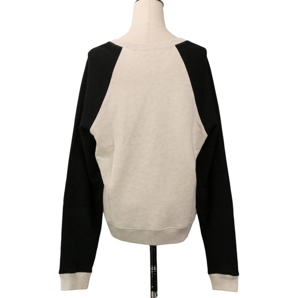 Celine Front Logo Print Loose Fit Crew Neck Sweatshirt M Black — view 4