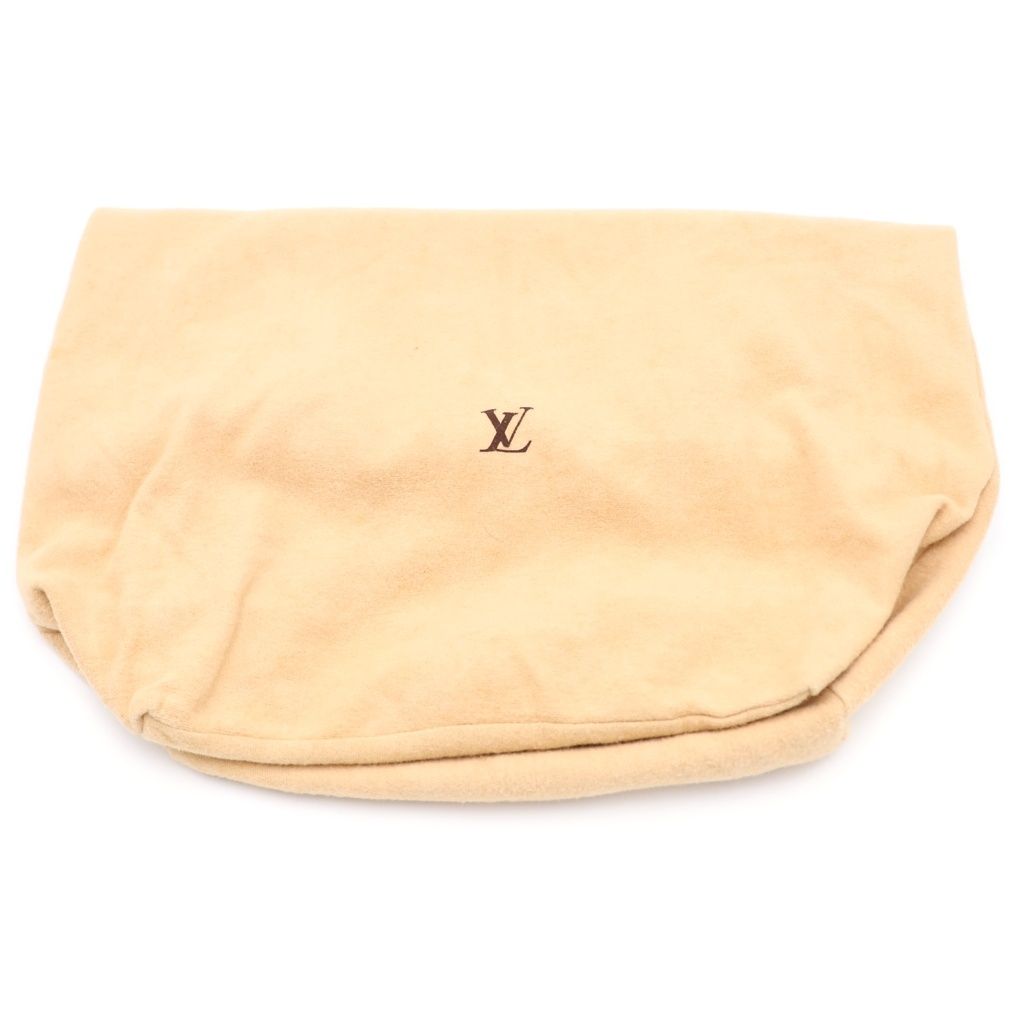 Louis Vuitton Monogram Mini Josephine GM Boston Bag Navy Beige Leather Canvas — view 6
