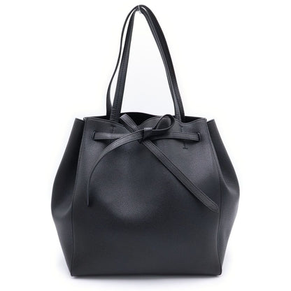 Celine Cabas Phantom Tote Black Leather Gold