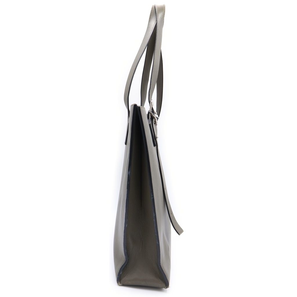 Loewe Horizontal Tote Khaki Green Leather Silver — view 3