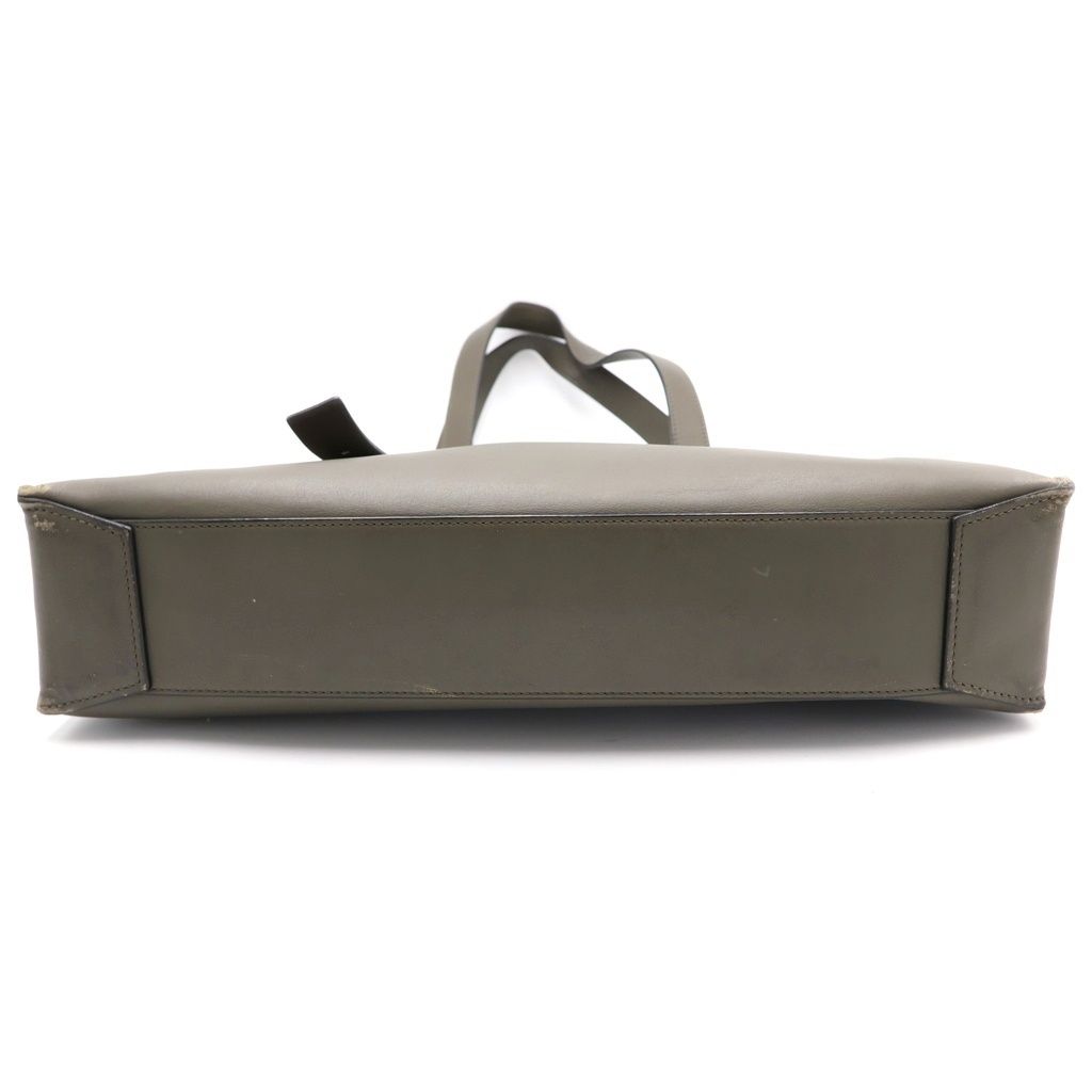 Loewe Horizontal Tote Khaki Green Leather Silver — view 4