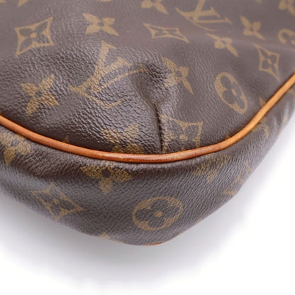 Louis Vuitton Monogram Odeon PM Shoulder Bag Brown Leather Gold — view 6